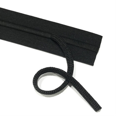 Prym: Nyörikuminauha 38mm, musta/valkoinen