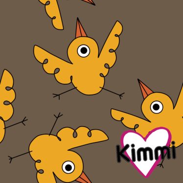 Kimmi: Birdie luomupuuvillatrikoo, ruskea