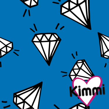 Kimmi: Diamond luomupuuvillatrikoo, sininen