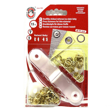 KOH-I-NOOR: Roland Baby rengasneppari 10mm, kulta