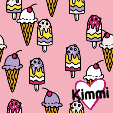 Kimmi: Icecream luomupuuvillatrikoo, vaaleanpunainen