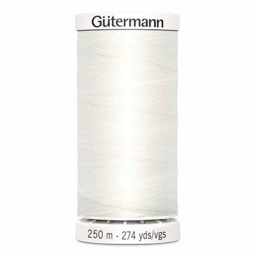 Gütermann ompelulanka 250m: Valkoinen 800