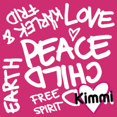 Kimmi: Peace luomupuuvillatrikoo, pinkki
