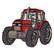Silityskuva: Punainen traktori