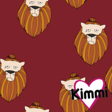 Kimmi: Lion luomujoustocollege, viininpunainen
