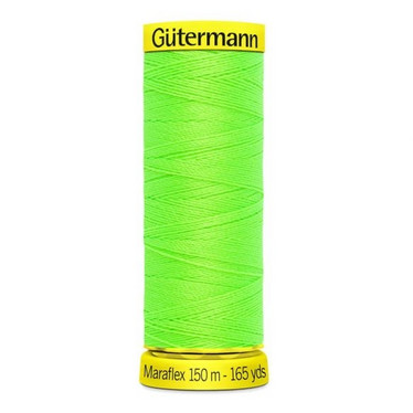 Gütermann Maraflex joustava ompelulanka 150m: Neonvihreä 3853