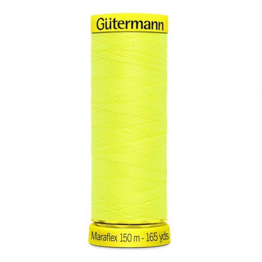 Gütermann Maraflex joustava ompelulanka 150m: Neonkeltainen 3835