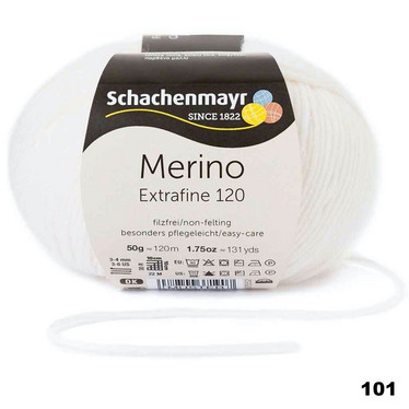 Schachenmayr: Merino Extrafine 120 neulelanka 50g