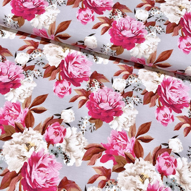 Luomupuuvillatrikoo: Peony, hempeä mauve