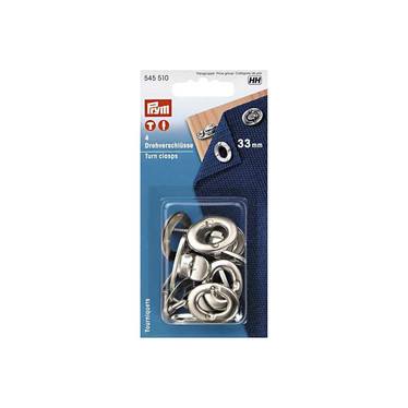 Prym: Kääntölukko, 33mm, hopeanvärinen