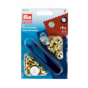 Prym: Purjerengas / sirkkarengas 8mm, kulta + työvälineet