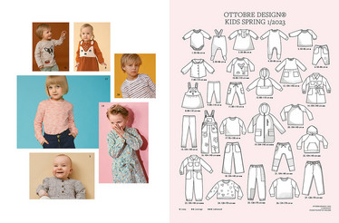 Ottobre design: Kids fashion 50-170cm, kevät 1/2023