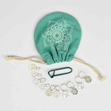 KnitPro Mindful: Silmukkamerkit 10kpl, hopeoitu