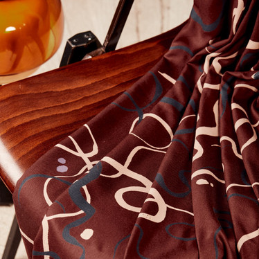 Atelier Brunette: Misty Rust Fabric, viskoosi twill
