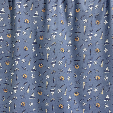 Puuvillapopliini: Majakat, ruorit ja purjeveneet, jeans