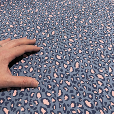 Digijoustocollege: Leopard, jeans - vaaleanpunainen