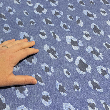 Digijoustocollege: Leopard, farkku struktuuri - jeans