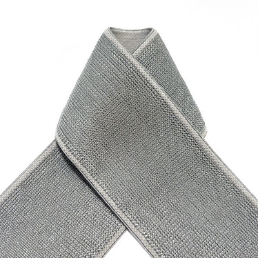 Pehmoinen alusvaatekuminauha 40mm, hopeanharmaa