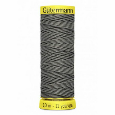 Gütermann Elastic - kuminauhalanka, harmaa 1505