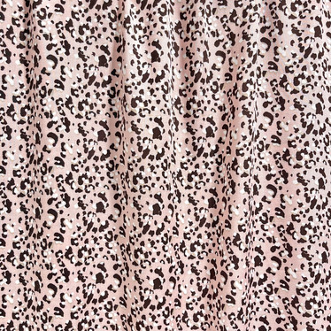 Kudottu viskoosi: Minileopard, hento vaaleanpunainen - musta - beige