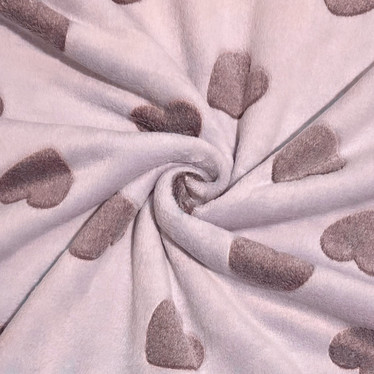 Polar fleece: Sydämet, laventeli