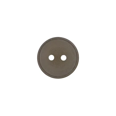 Prym: Tummanharmaa polyesterinappi 15mm