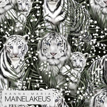 Mainelakeus: Luomupuuvillatrikoo White tiger