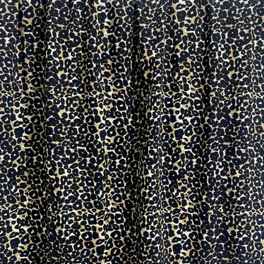 Luomupuuvillatrikoo: Leopard, kameli - musta - valkoinen