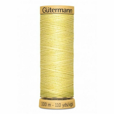 Gütermann: 100% puuvillalanka 100m: Vaaleankeltainen 349