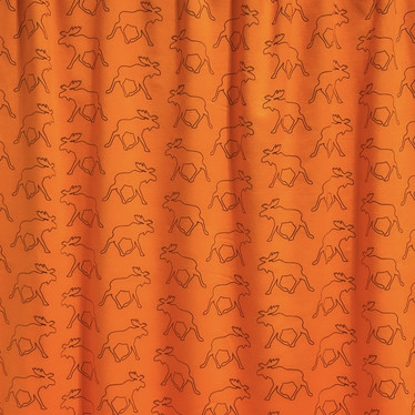 Stofflykke: Hirvi puuvillatrikoo, oranssi