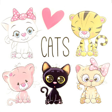 Silityskuva-arkki: Cats & heart
