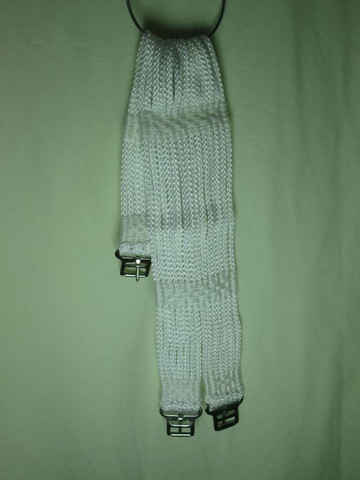 UUSI valkoinen naru satulavyö 90 cm