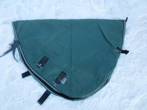Vihreä Bucas kaulakappale fleecevuorella ulkoloimeen 155 cm