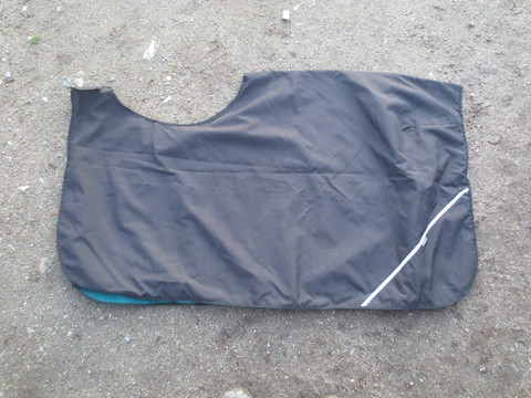 Musta ratsastusloimi fleecevuorella, 85 cm