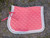 Vaaleanpunainen yleissatulahuopa vaaleilla kanteilla FULL