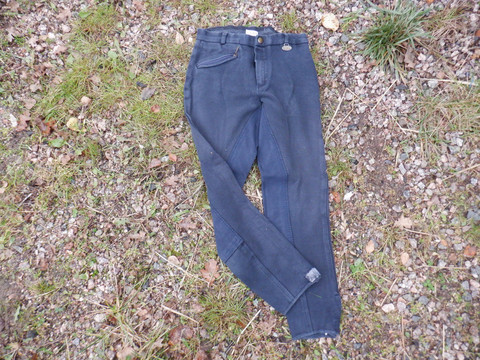 Tummansiniset ratsastushousut kokopaikoilla 160 cm