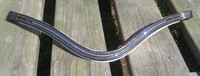 UUSI Tummanruskea kiiltonahkainen blingi-otsapanta, pituus 40 cm