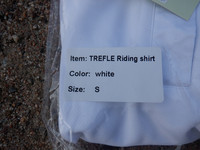 UUSI Trefle valkoinen kisapaita timattikauluksella S