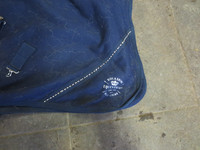 Tummansininen fleeceloimi timanttikoristeella, 100 cm