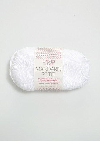 Sandnes Mandarin Petit, vit 1001