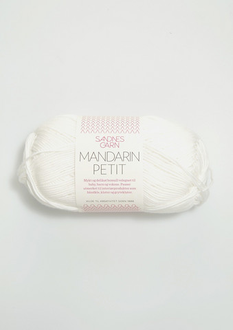 Sandnes Mandarin Petit, valkoinen 1002