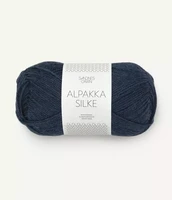 Sandnes Alpakka Silke, syvänsininen 6081
