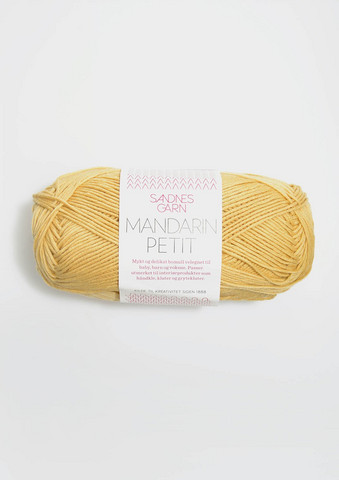 Sandnes Mandarin Petit, ohrankeltainen 2124