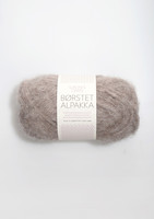 Børstet Alpakka, beigemelerad 2650
