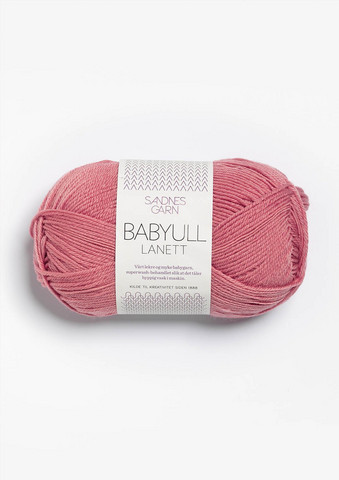 Sandnes Babyull Lanett, dimmig gammalrosa 4023
