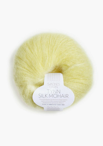 Ohut Silk Mohair, vaaleankeltainen 2101