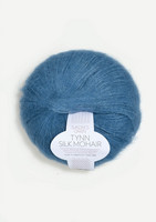 Ohut Silk Mohair, tumma taivaansininen 6042