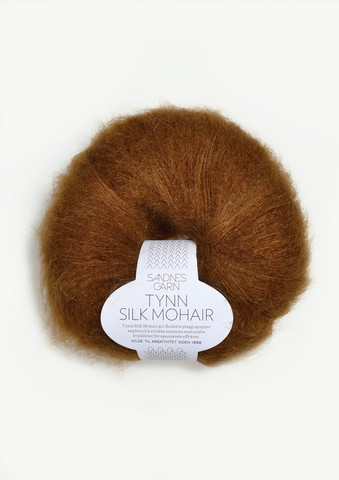 Tunn Silk Mohair, gyllenbrun 2755