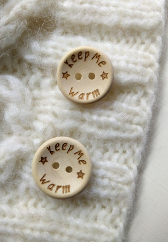 Keep Me Warm puunappi,  20 mm