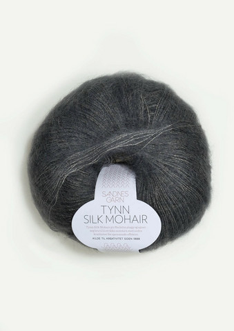 Tynn Silk Mohair, stålgrå 6707